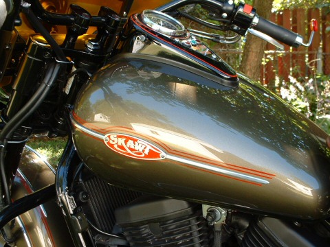 Vulcan drifter fender and tank trim